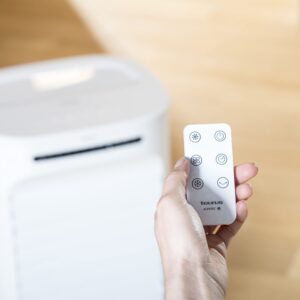 Taurus Snowfield Ultra - Climatiseur mobile 88W, 3 vitesses, 3 modes, minuterie, réservoir 10L, télécommande, 2 glaces, roues, ventile, refroidit, humidifie