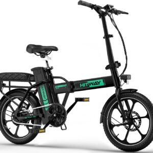 HITWAY Vélo Électrique Pliable 16", 36V 13Ah Batterie Amovible E-Bike,pedelec